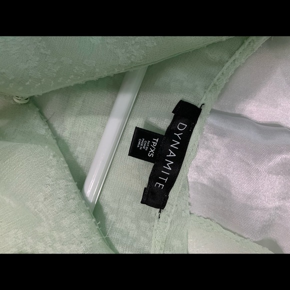 Dynamite mint short sleeve top - Size XS. - Picture 2 of 3